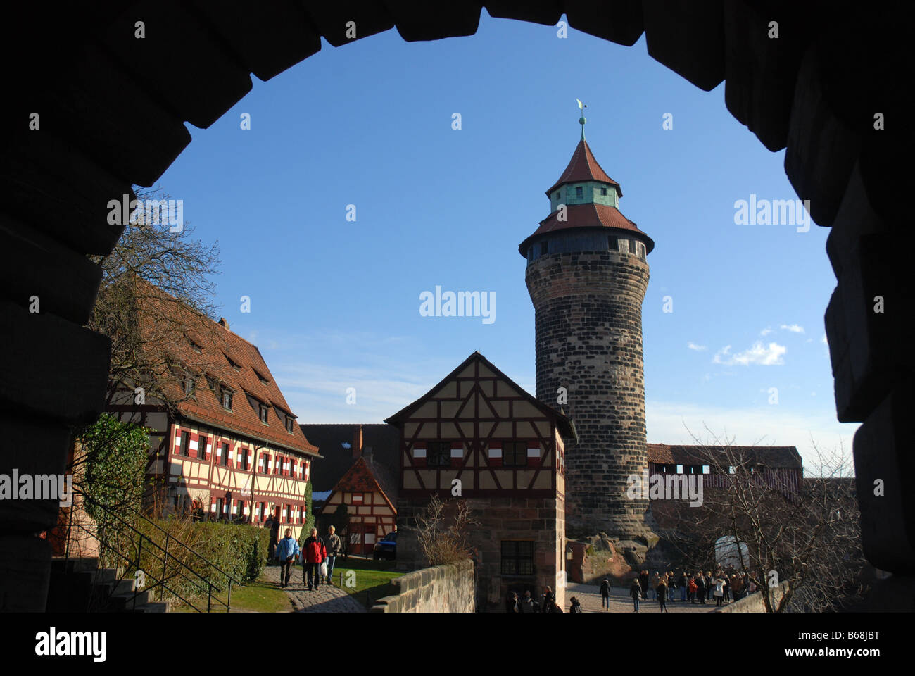 Palazzo Imperiale Kaiserburg Nürnberg Germania Foto Stock