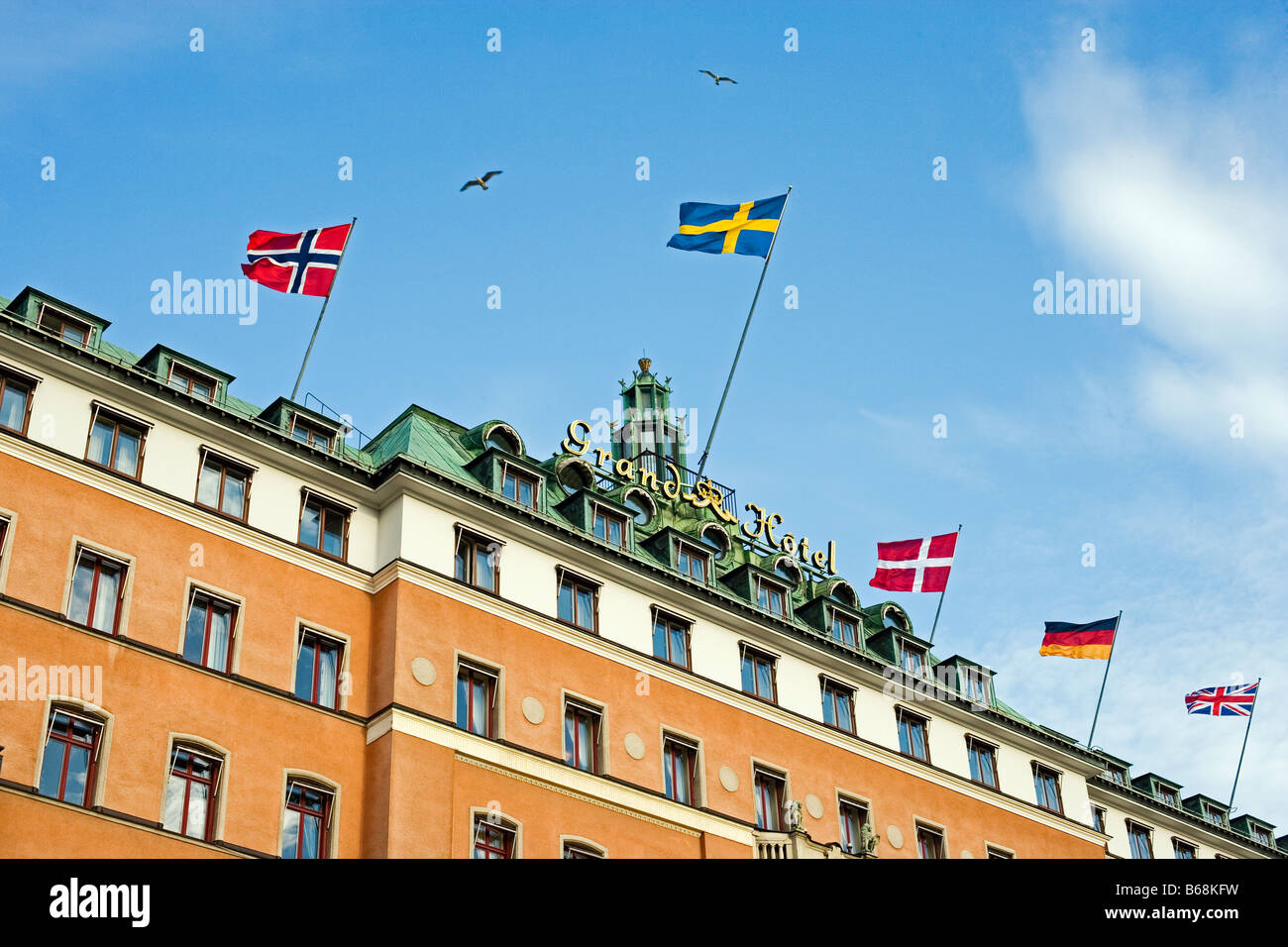 Grand hotel i Stockholm Foto Stock