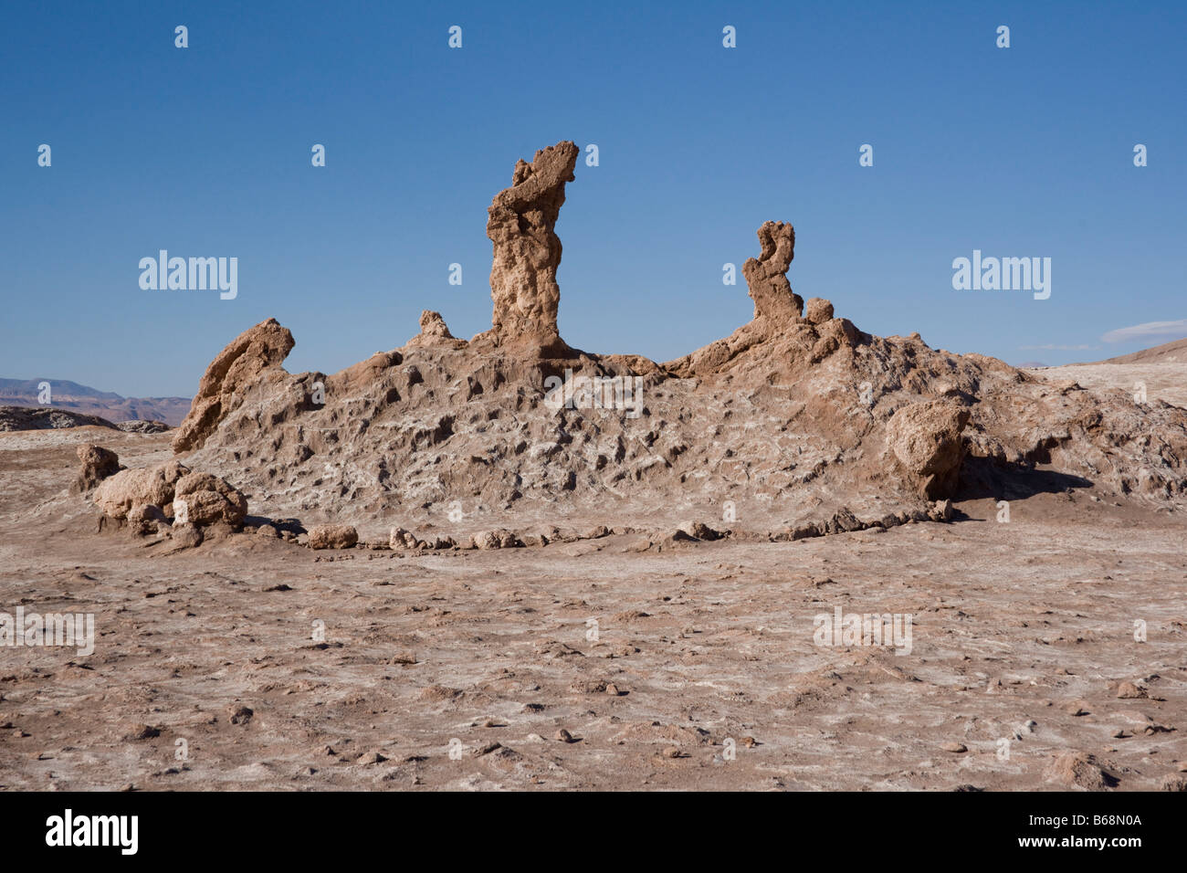 Le tre Marie, "Tres Marias", Valle de la Luna (a valle della luna), Atacama, Cile Foto Stock