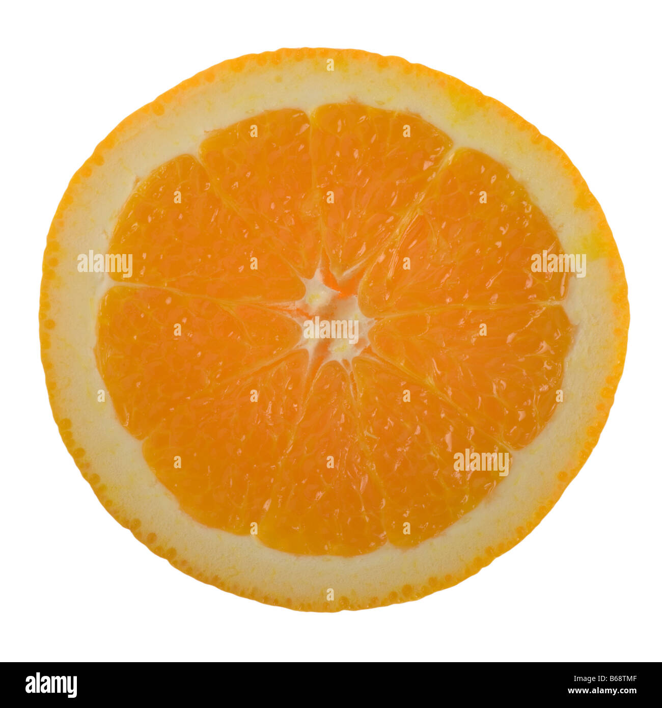 Una fetta d'arancia Foto Stock