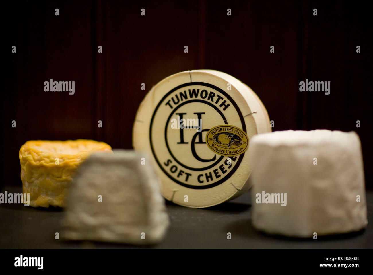 Tunworth Formaggio a pasta morbida, London, Regno Unito Foto Stock