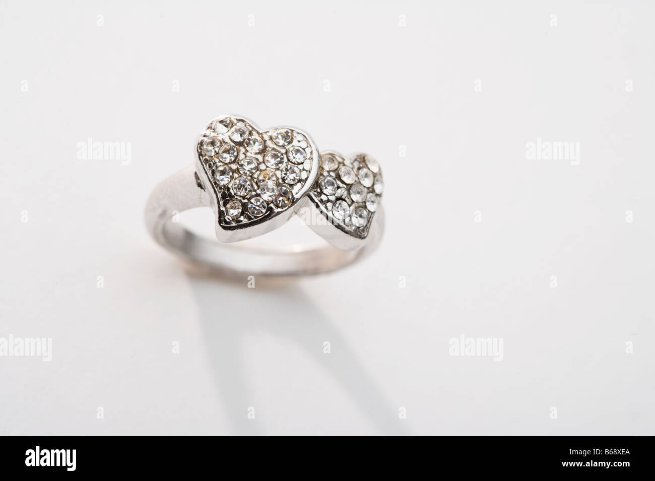 Anello di diamante Foto Stock