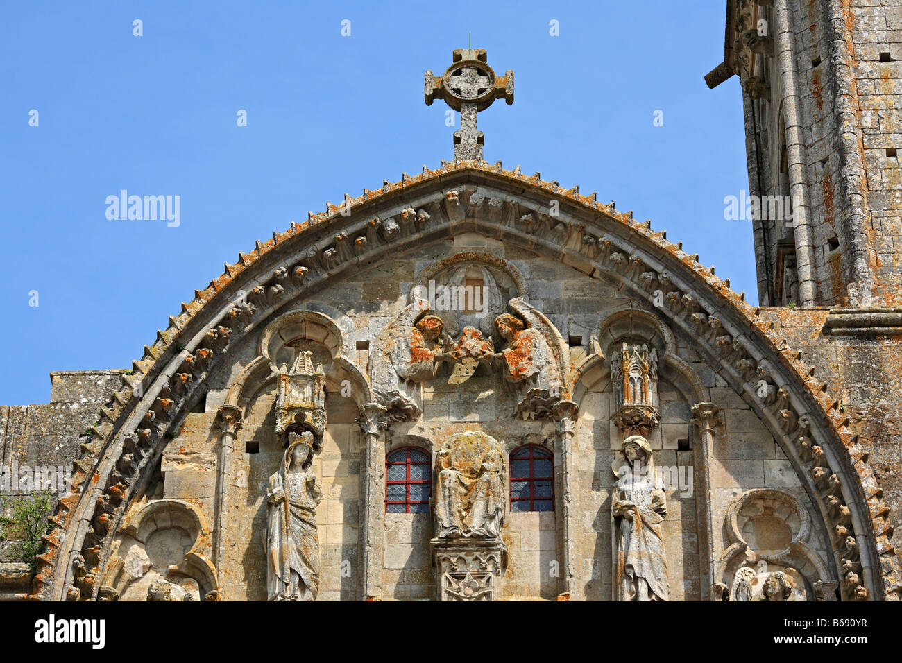 Chiesa Sainte Marie Madeleine (Basilica di Santa Maddalena), Vezelay, Borgogna, Francia Foto Stock