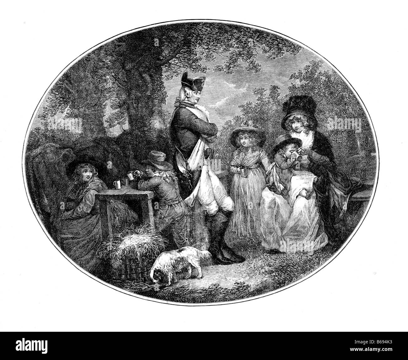 La fiera del latte in St James s Park London xix secolo illustrazione Foto Stock