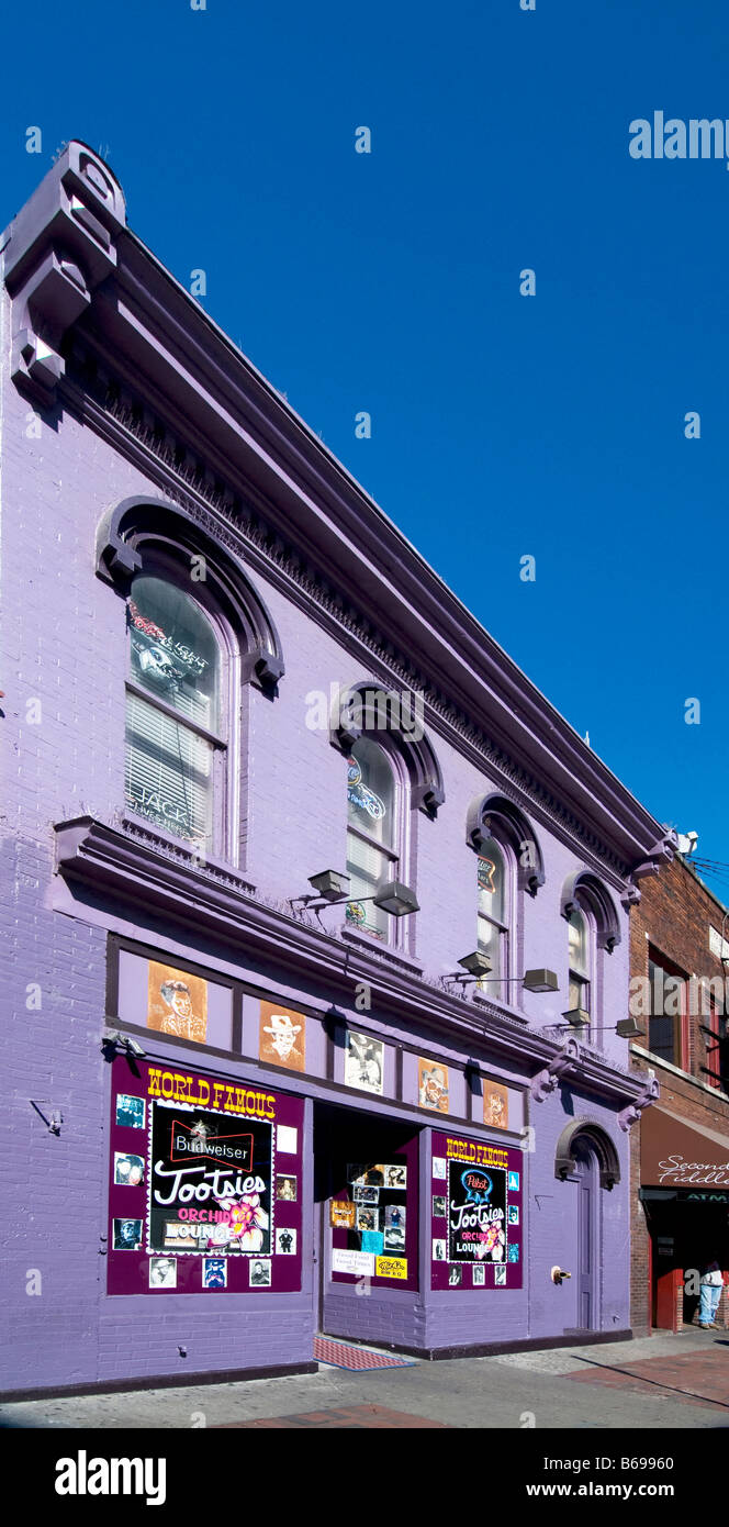 Del Tootsie Orchid Lounge country music bar in Nashville Tennessee Foto Stock