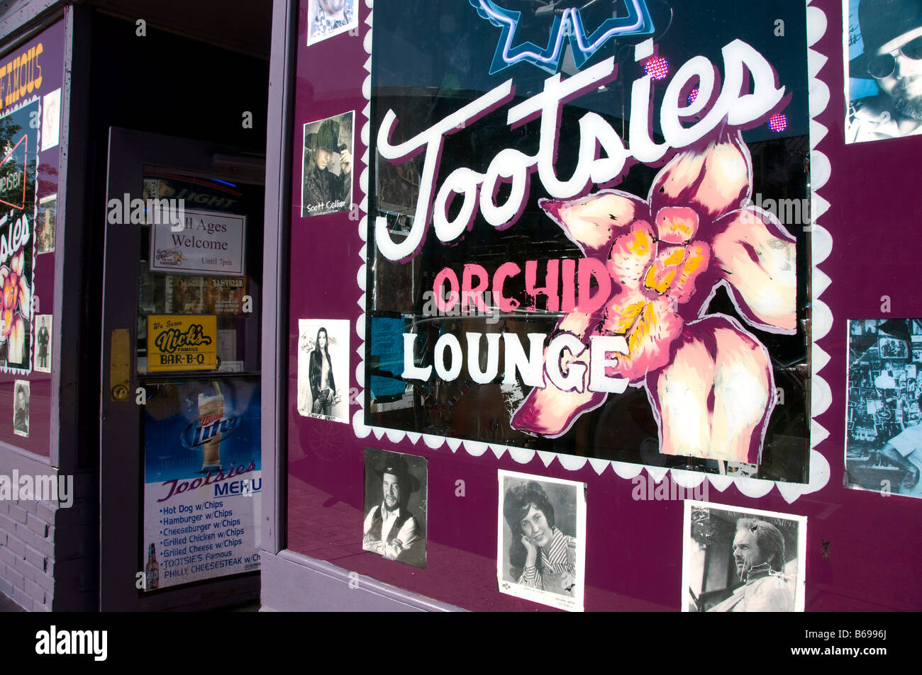 Del Tootsie Orchid Lounge country music bar in Nashville Tennessee Foto Stock