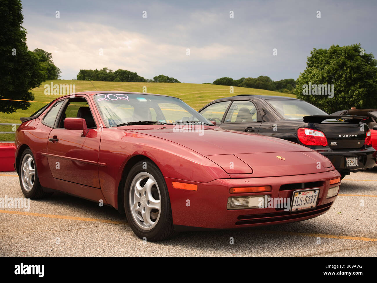 Una Porsche 944 in corrispondenza di un evento autoreticolato Foto Stock