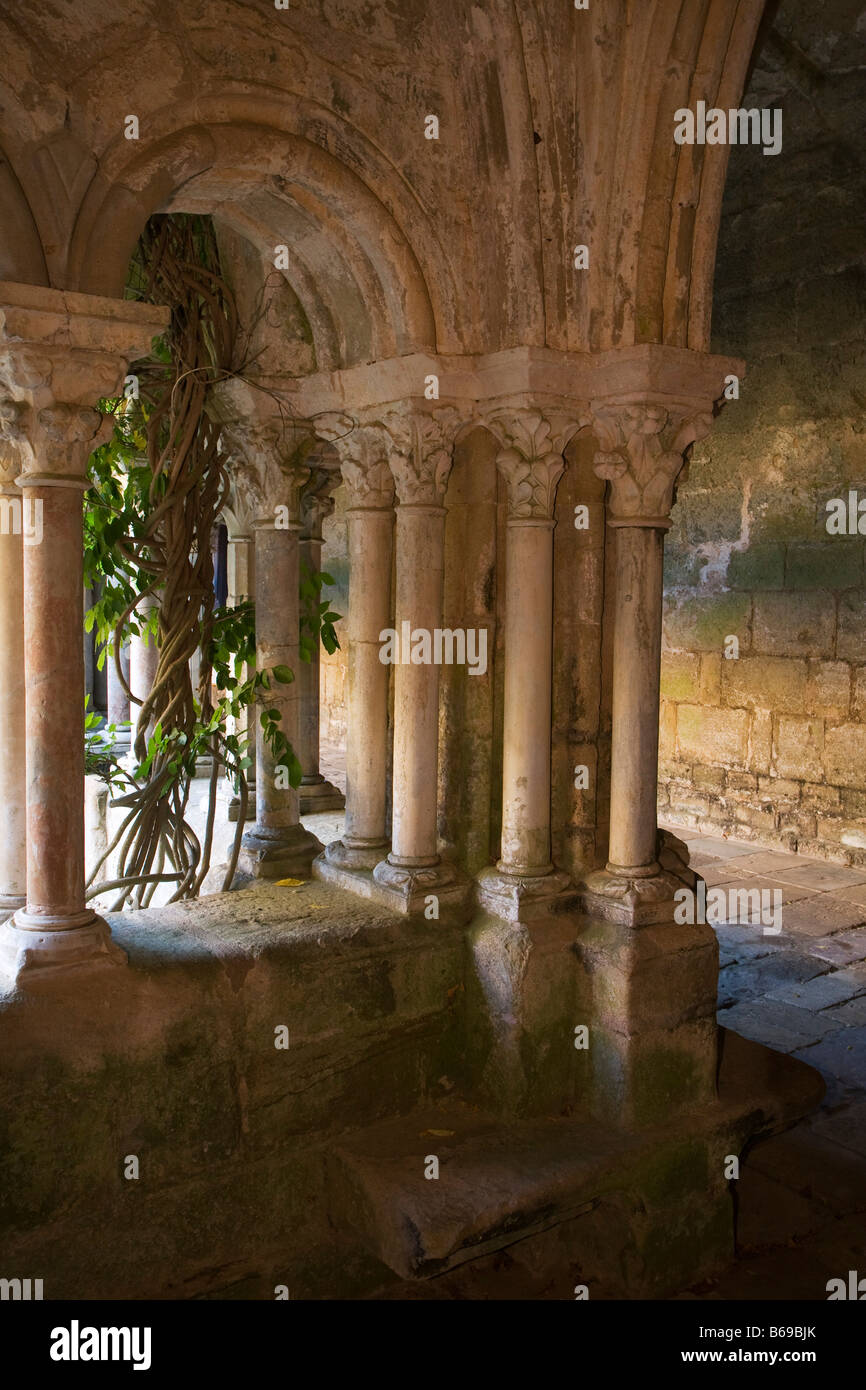 Monastero di Fontfroide a Languedoc nel sud della Francia, Europa Foto Stock