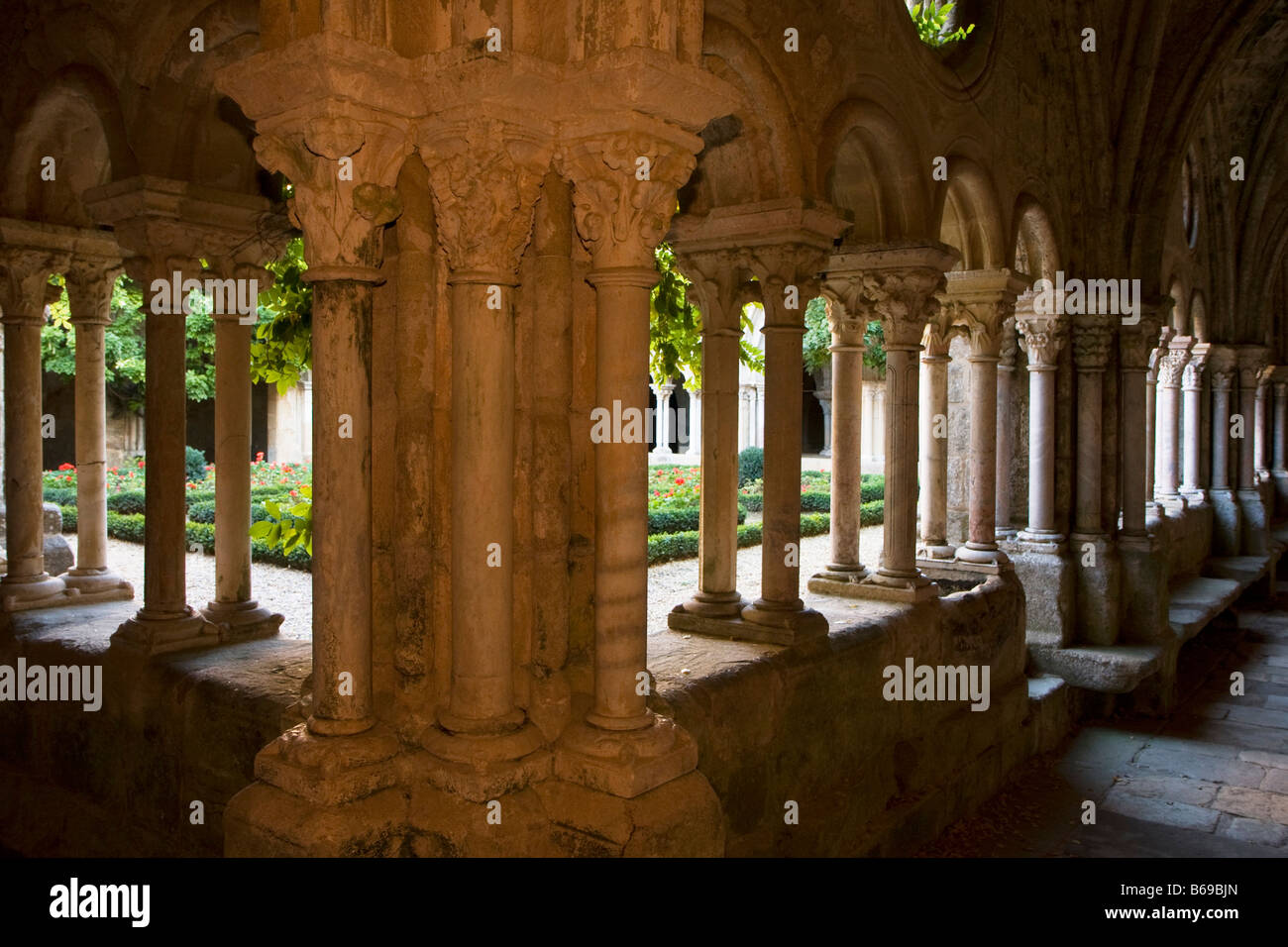 Monastero di Fontfroide a Languedoc nel sud della Francia, Europa Foto Stock