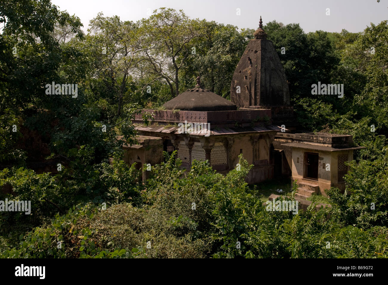 Ranthambore fort. Parco nazionale di Ranthambore. Il Rajasthan. India Foto Stock