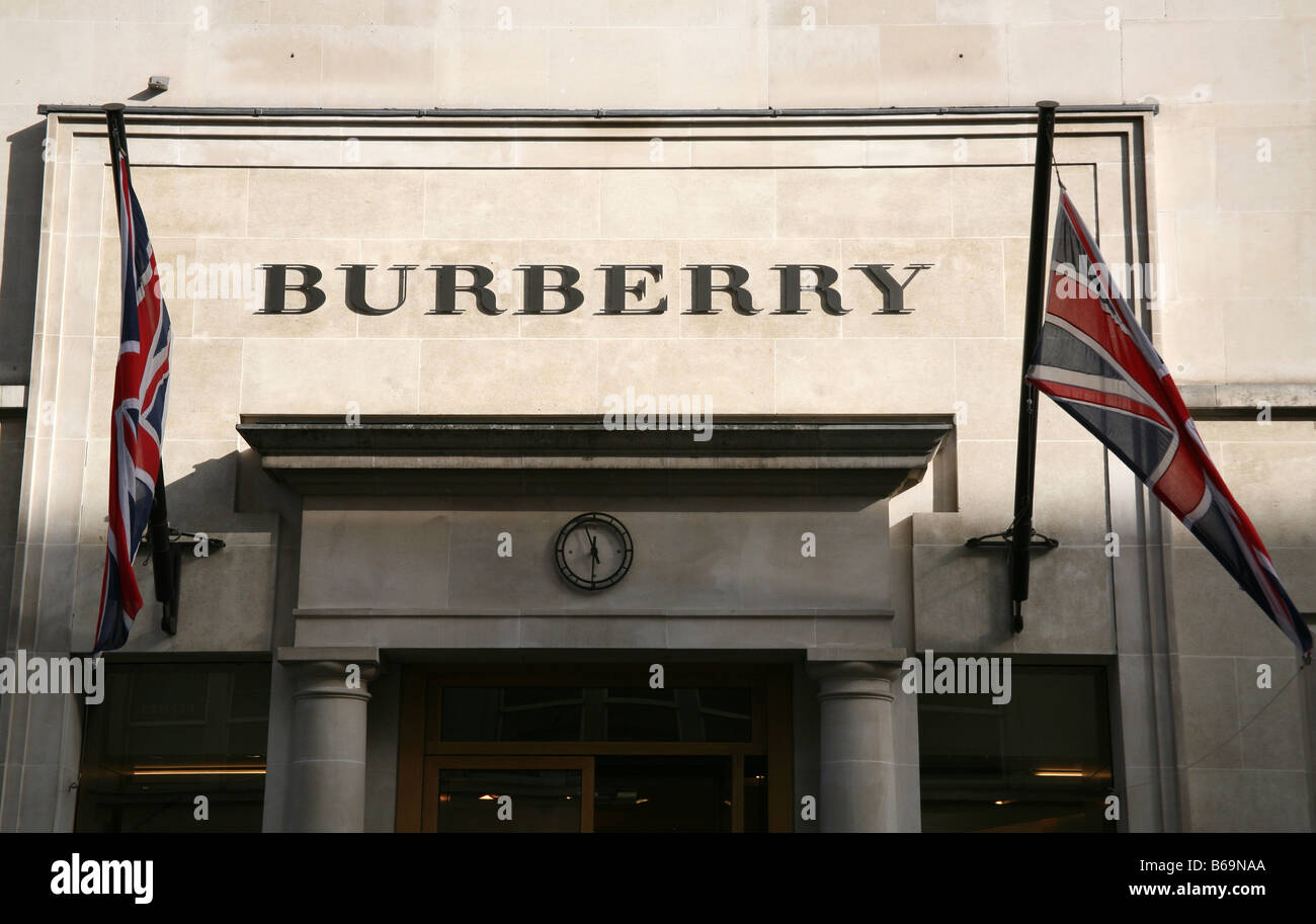 Burberry store in New Bond Street, Londra Foto Stock