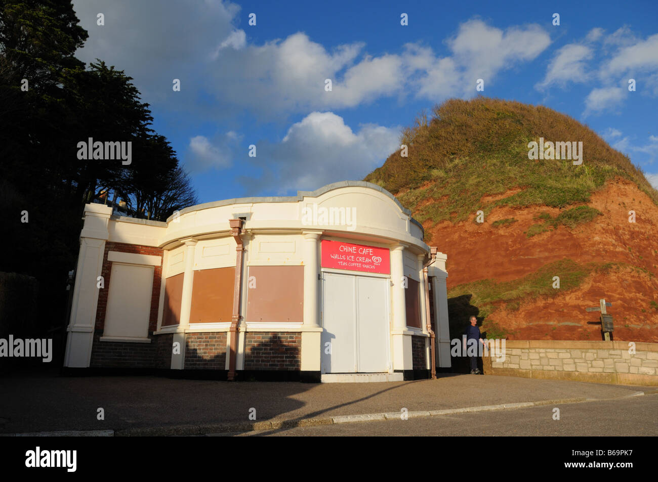Chiosco ristoro sul lungomare a Seaton, Devon, Inghilterra, Regno Unito. Foto Stock
