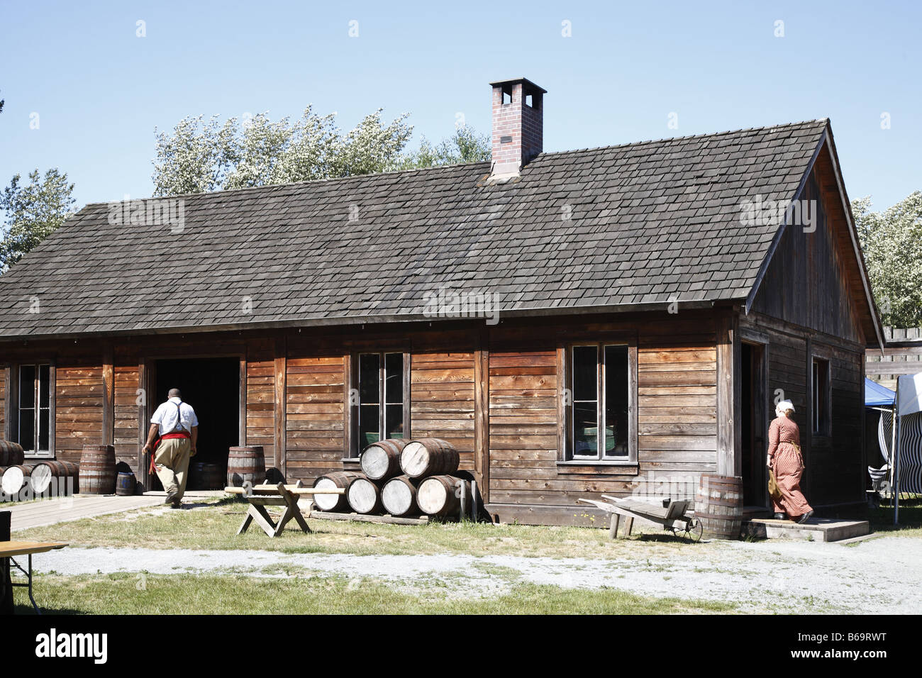 Canada BC Kanada Britisch Columbia Britannica Fort Langley Foto Stock