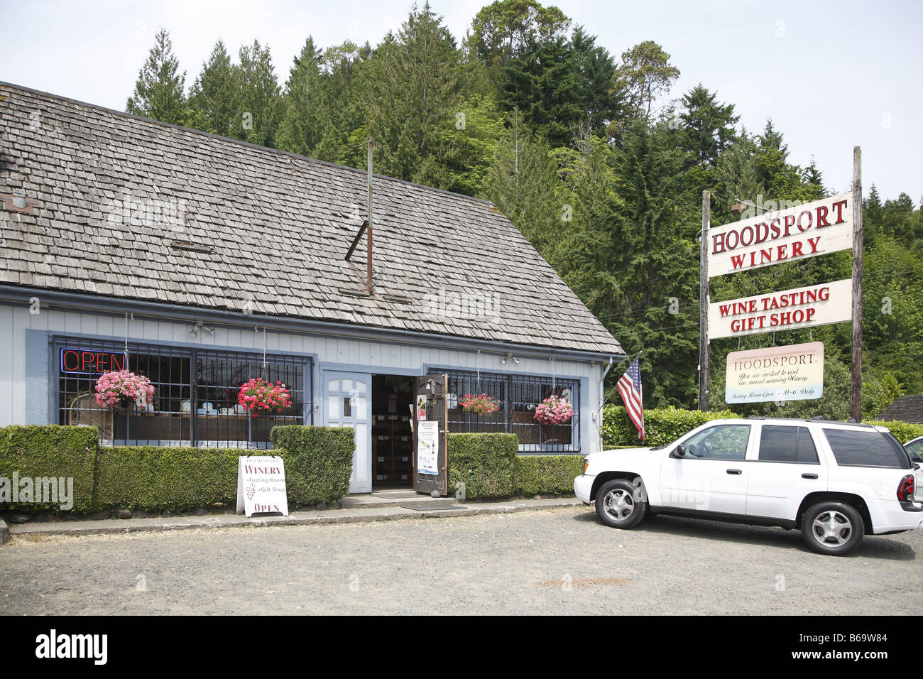 La cantina Hoodsport noi 101 Zwischen tra Olympia e Port Angeles Foto Stock