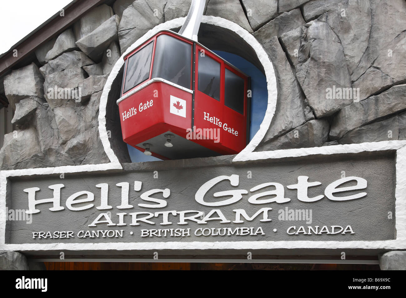 Canada BC Kanada Britisch Columbia Britannica Hells Gate Route 1 Foto Stock
