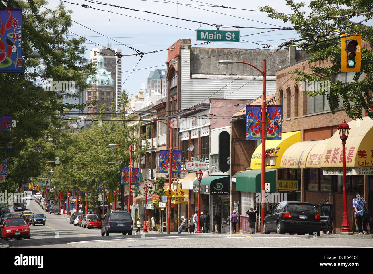 Canada BC Kanada Britisch British Columbia Vancouver Chinatown Foto Stock