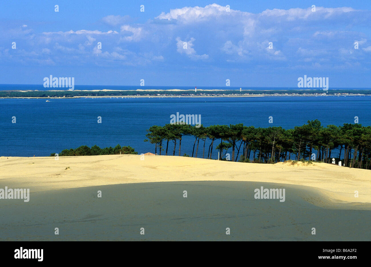 Duna del Pyla. Bassin d'Arcachon. Francia Foto Stock