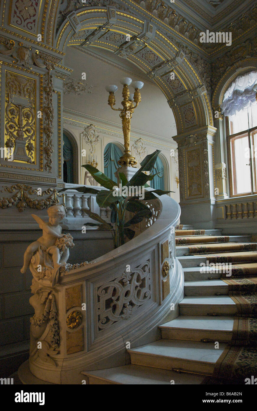 Scalone Vladamir s Palace San Pietroburgo Russia Foto Stock