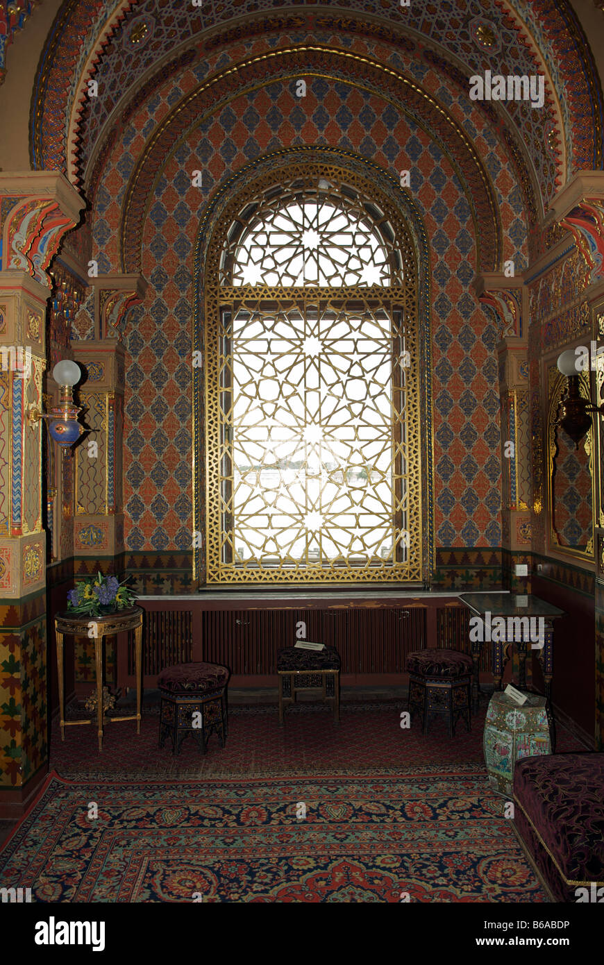 Piccola camera orientale Vladamir s Palace San Pietroburgo Russia Foto Stock