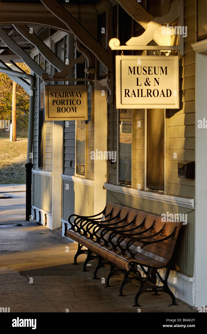 L&N Railroad Depot e Museo in Etowah Tennessee Foto Stock