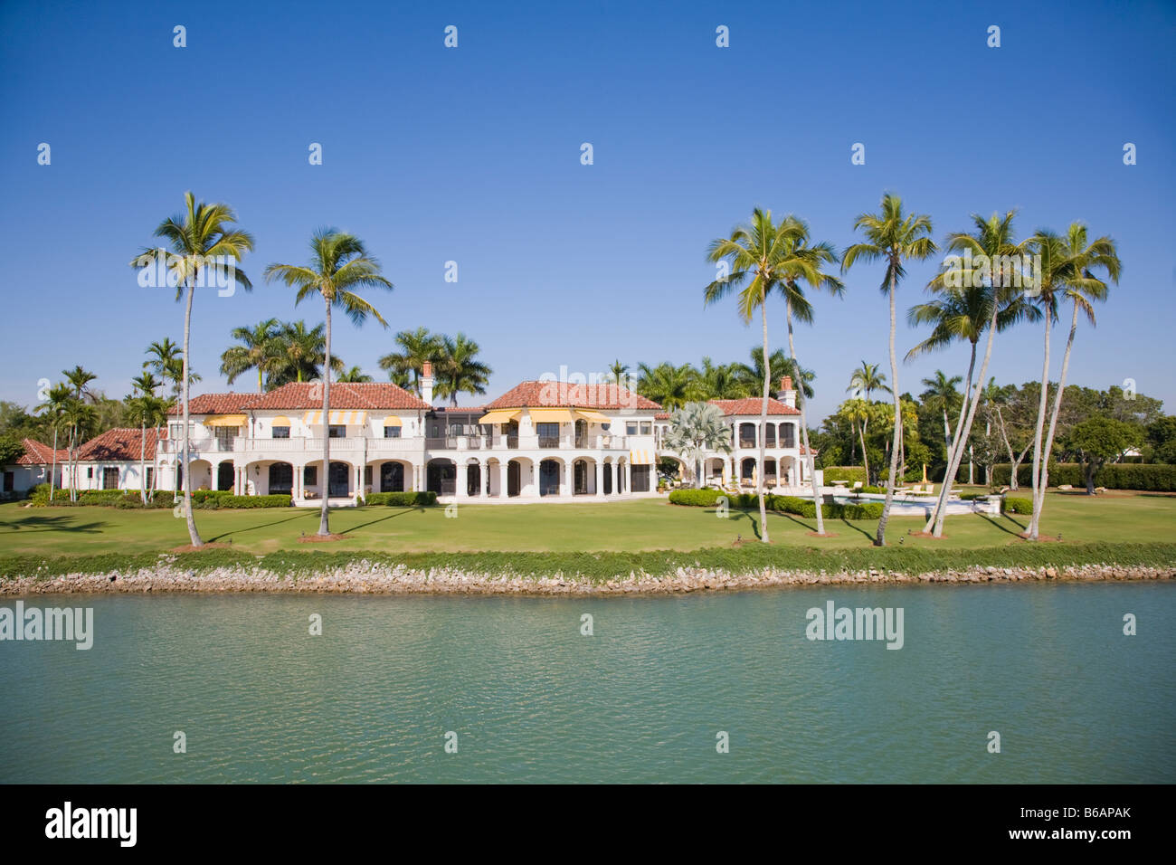 Costoso case sul lungomare di Napoli Florida Foto Stock