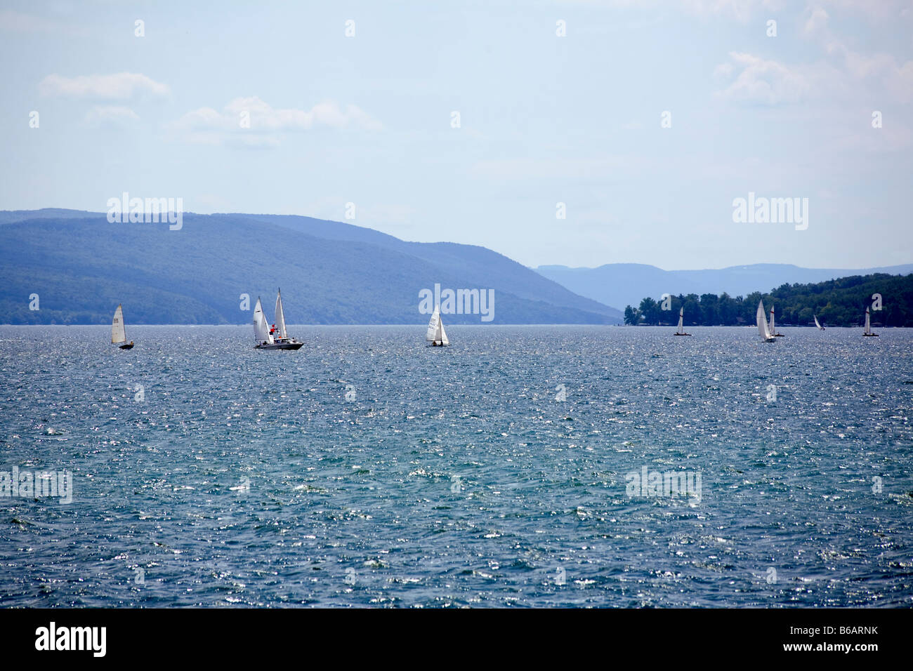 Lago Canandaigua nella regione dei Laghi Finger dello Stato di New York Foto Stock