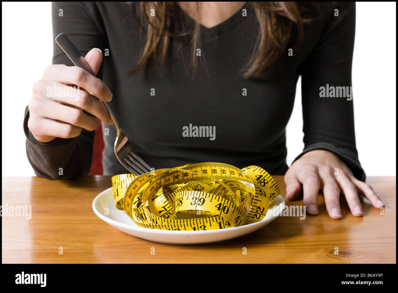 donna fare la dieta Foto Stock