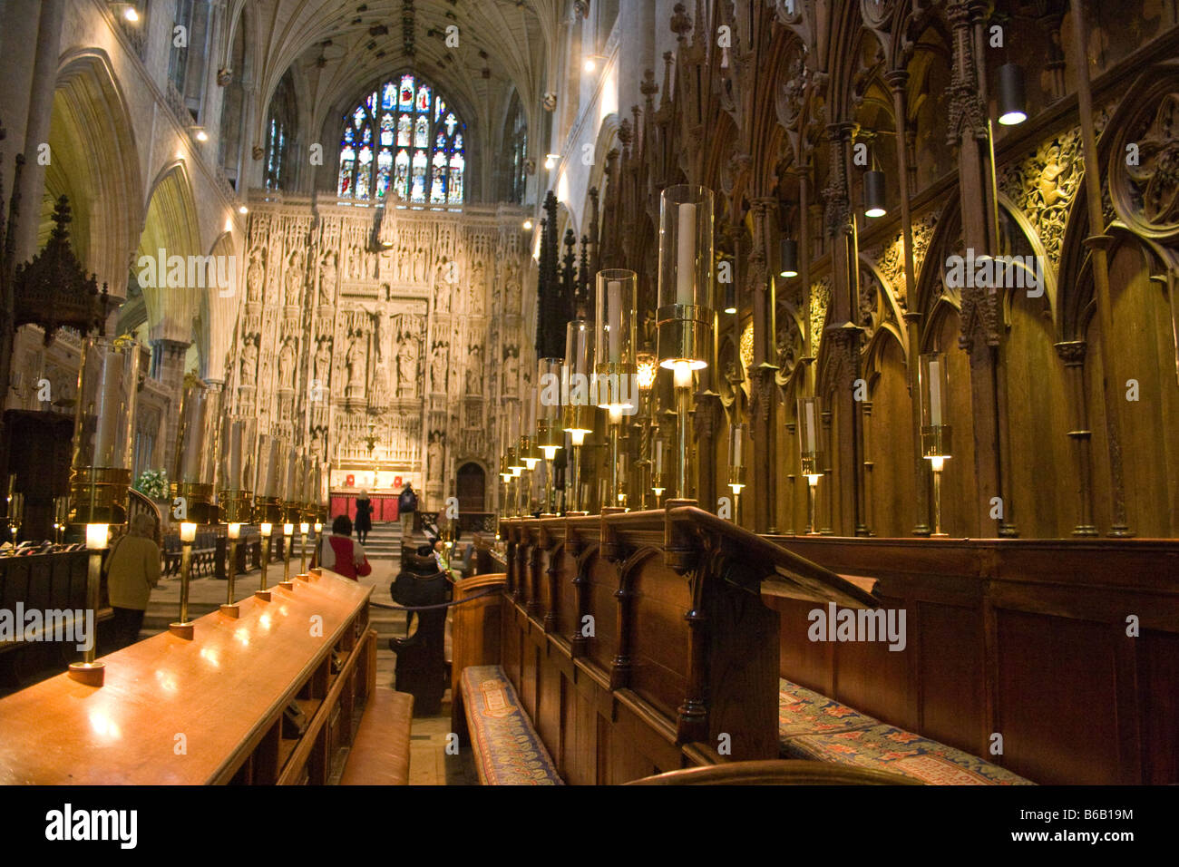 La Cattedrale di Winchester, Hampshire, Regno Unito Foto Stock
