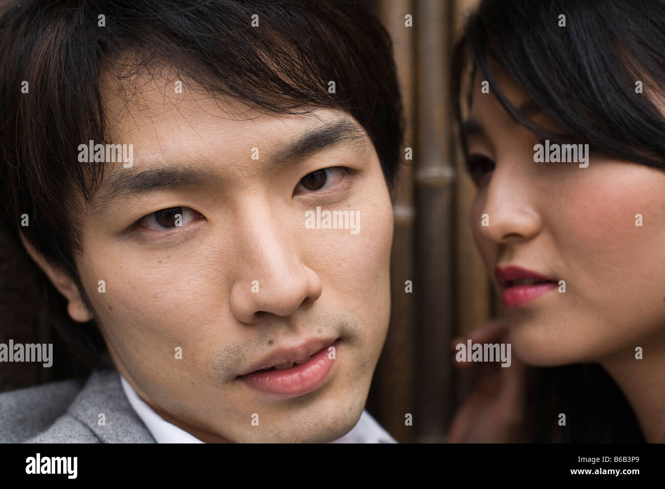 Chiusura del giovane giapponese Foto Stock
