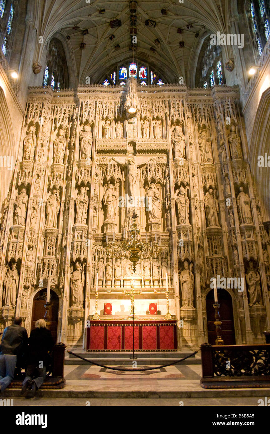 La Cattedrale di Winchester, Hampshire, Regno Unito Foto Stock