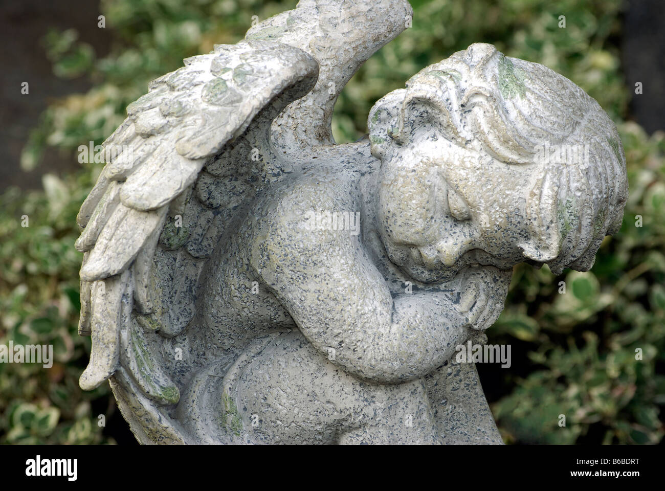 Angelo scultura statua sleeping Foto Stock