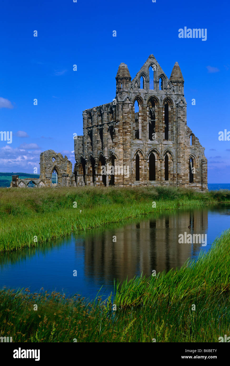 Whitby Abbey, North Yorkshire Foto Stock