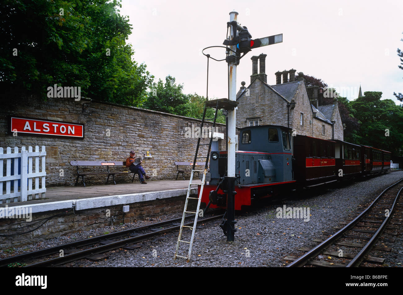 Tynedale Stazione ferroviaria a Alston, Cumbria Foto Stock