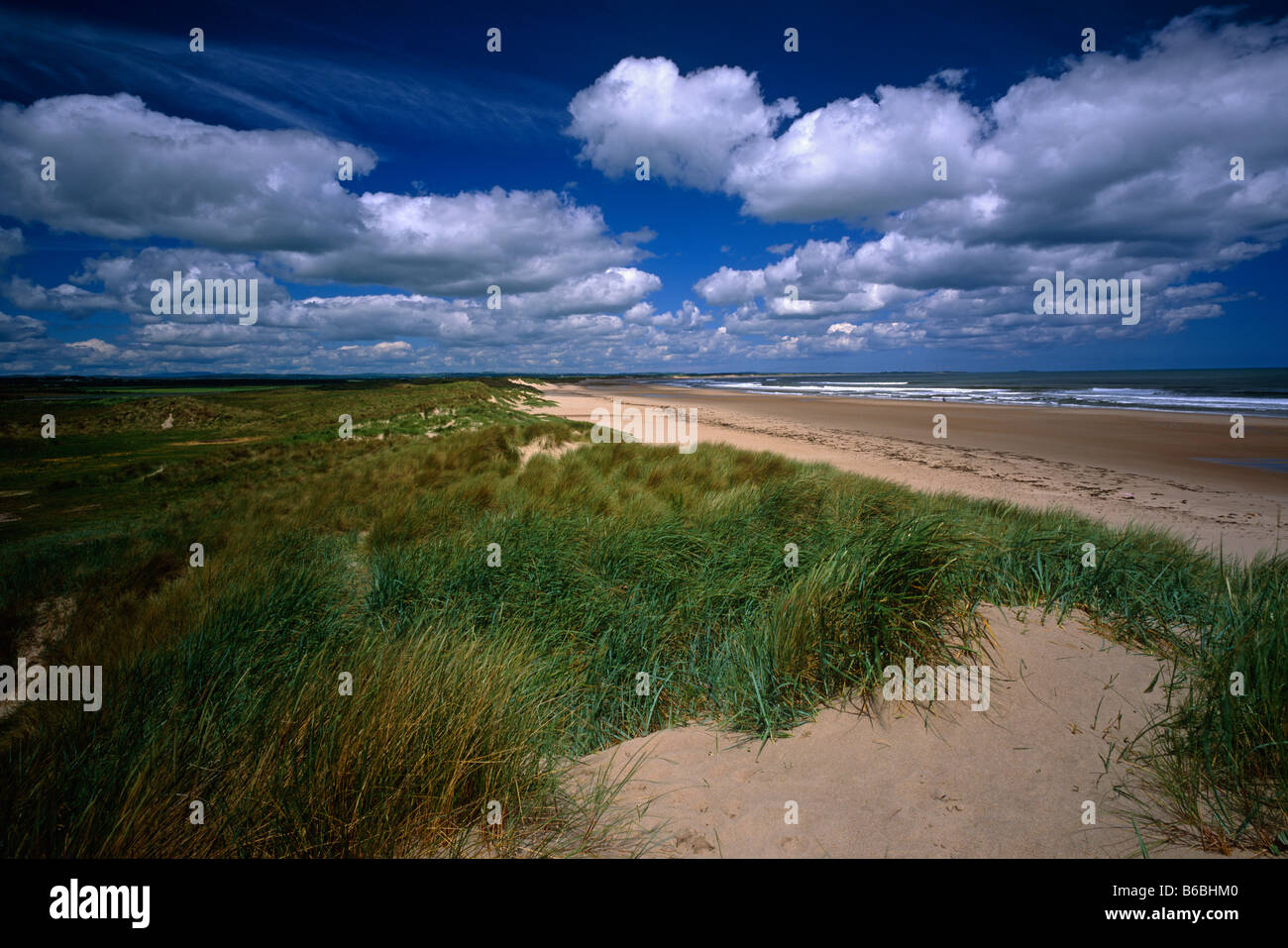 Druridge Bay vicino Cresswell, Northumberland Foto Stock