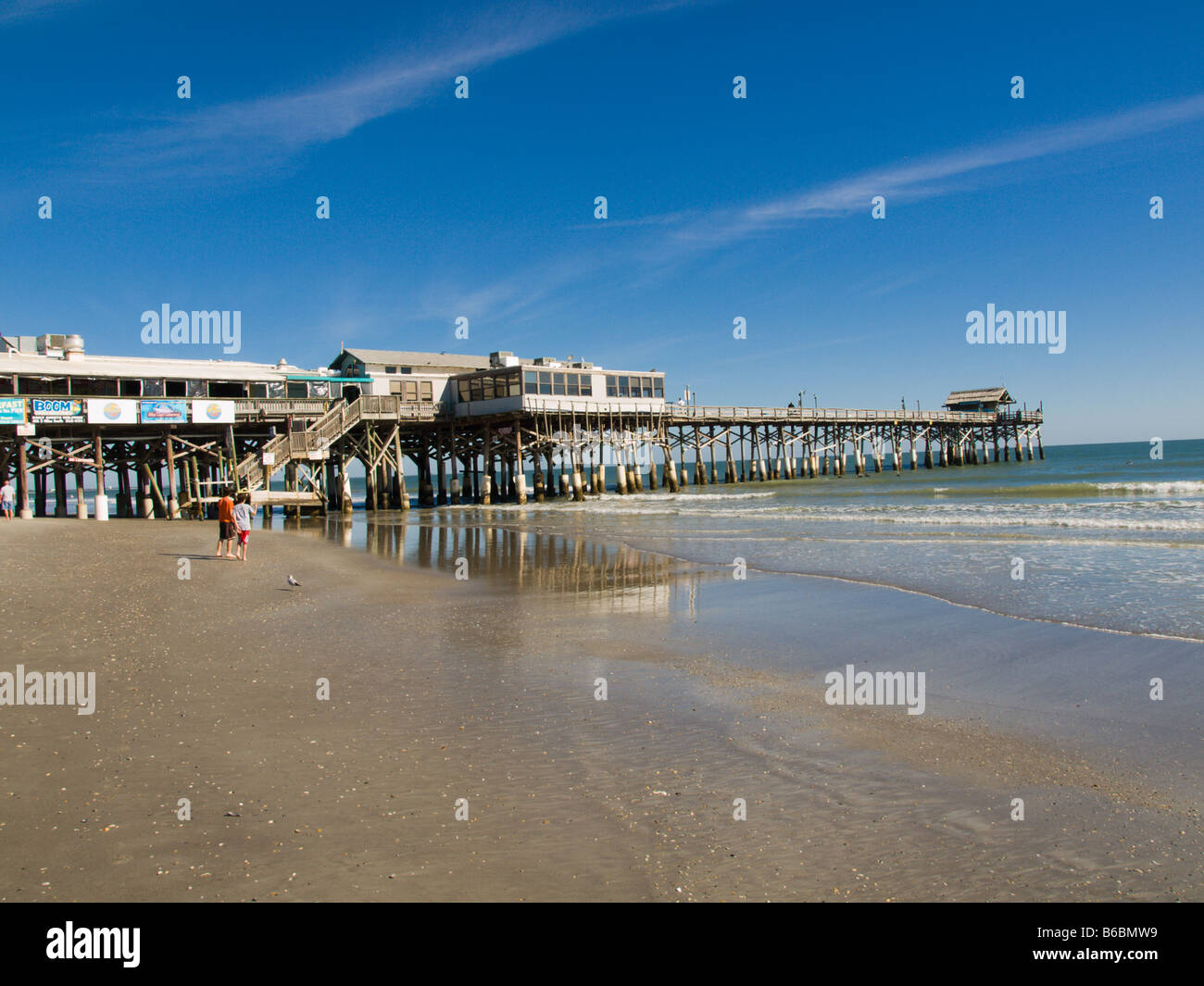 L'al molo di Cocoa Beach sulla costa est OC Central Florida Foto Stock