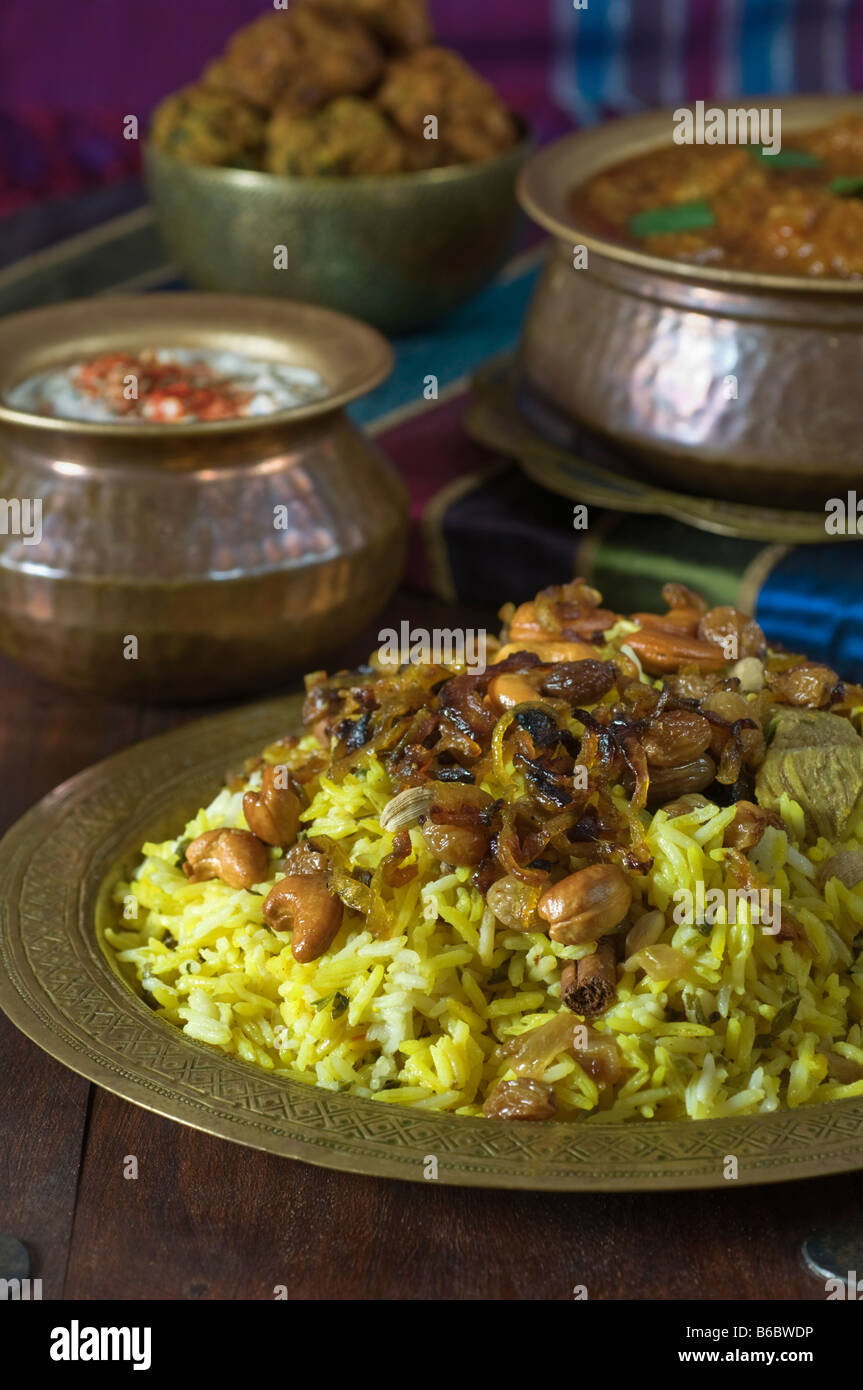 Biriani Sud Asia India cibo Foto Stock