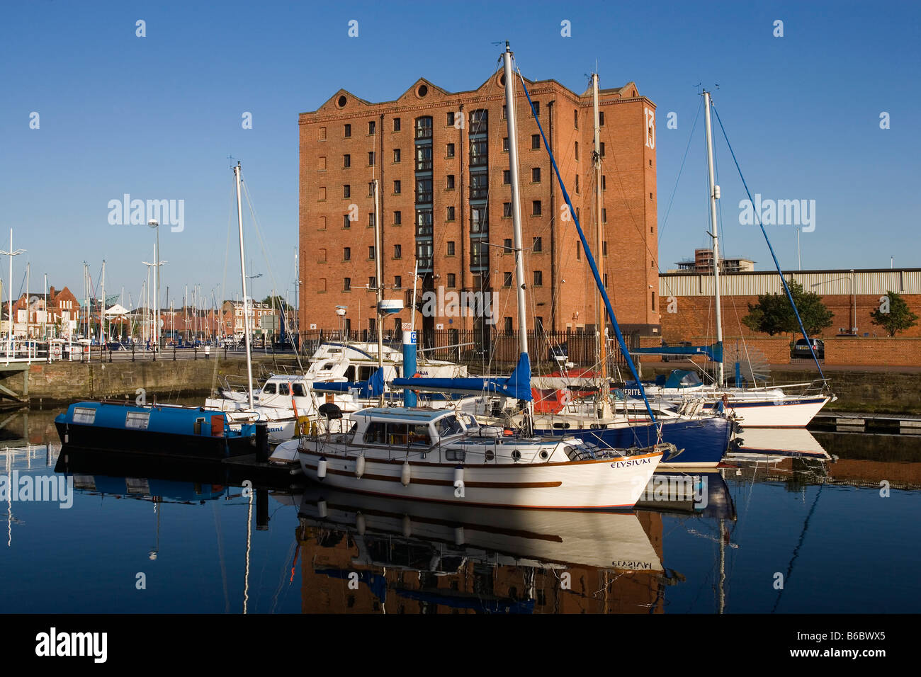 Kingston Upon Hull Humber Dock Marina East Riding of Yorkshire UK Gran Bretagna Foto Stock