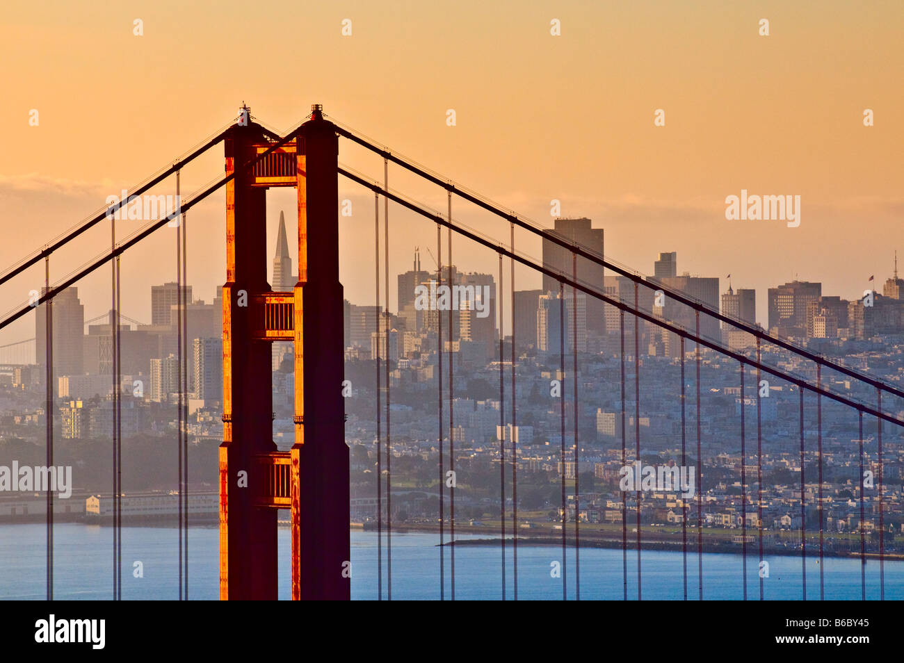 Golden Gate Bridge di San Francisco in California Foto Stock