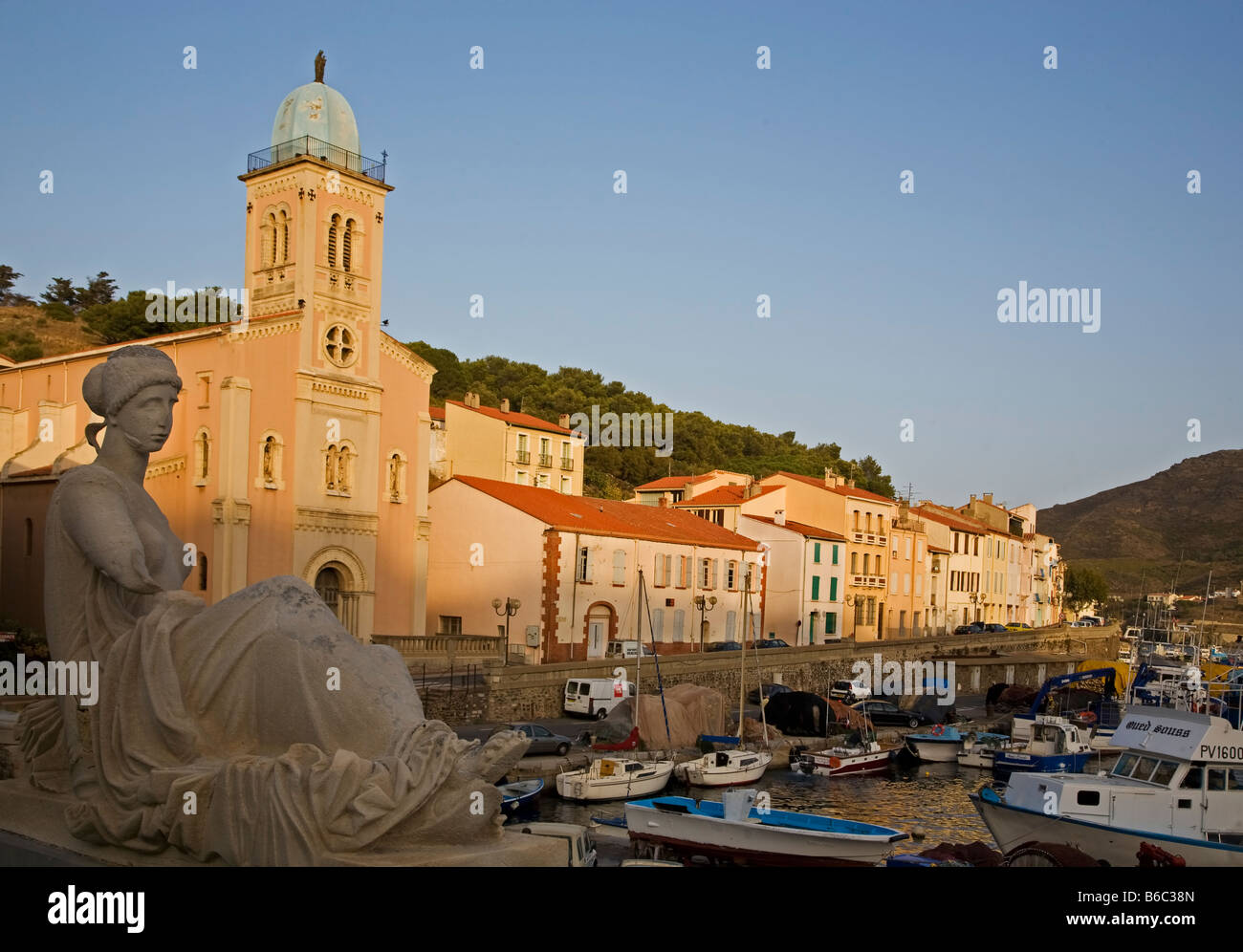 Eglis Le Notra Dame des Bonne Nouvelle, Port Vendres, Pyrennees-Orientales, Francia Foto Stock