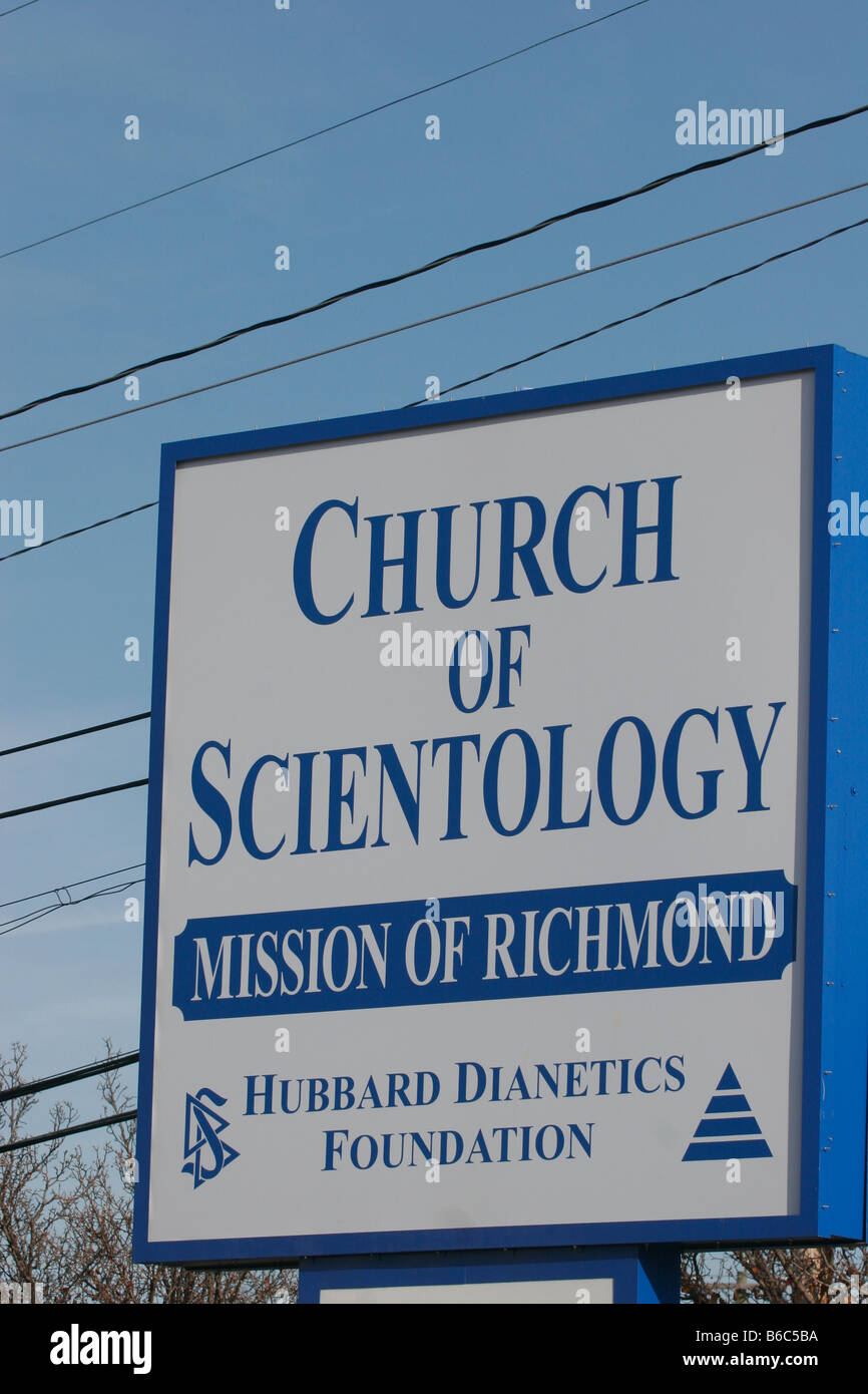 Chiesa di Scientology,fondata da Ron Hubbard Foto Stock