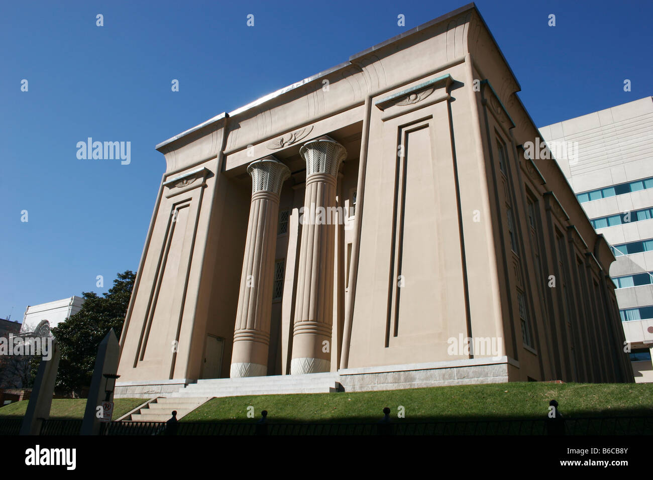 L'edificio egiziano a Virginia Commonwealth University Foto Stock
