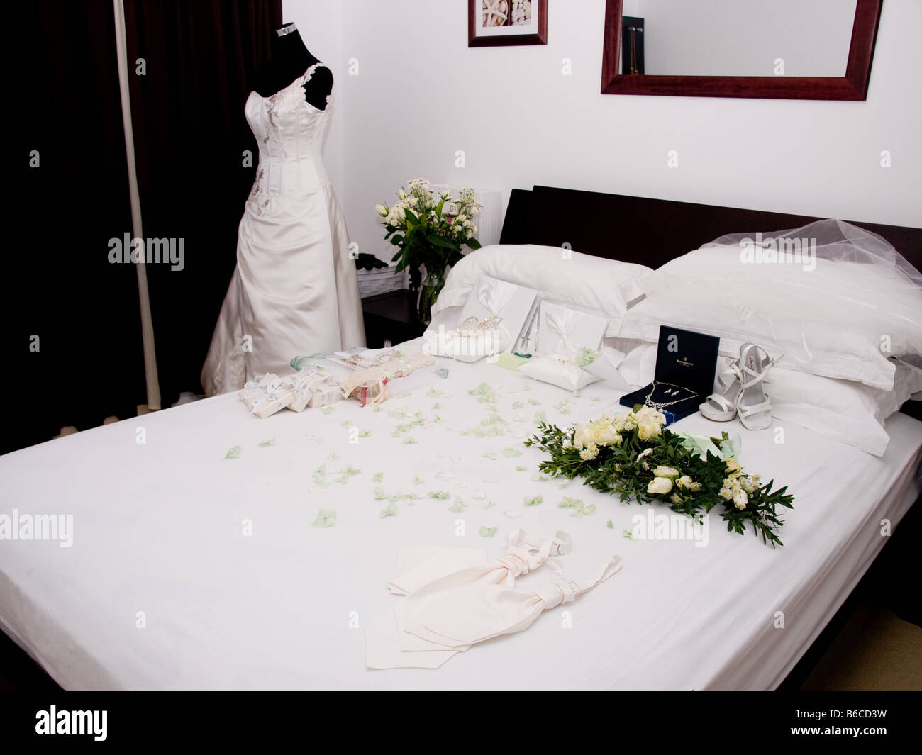 camera da letto della sposa Foto stock - Alamy