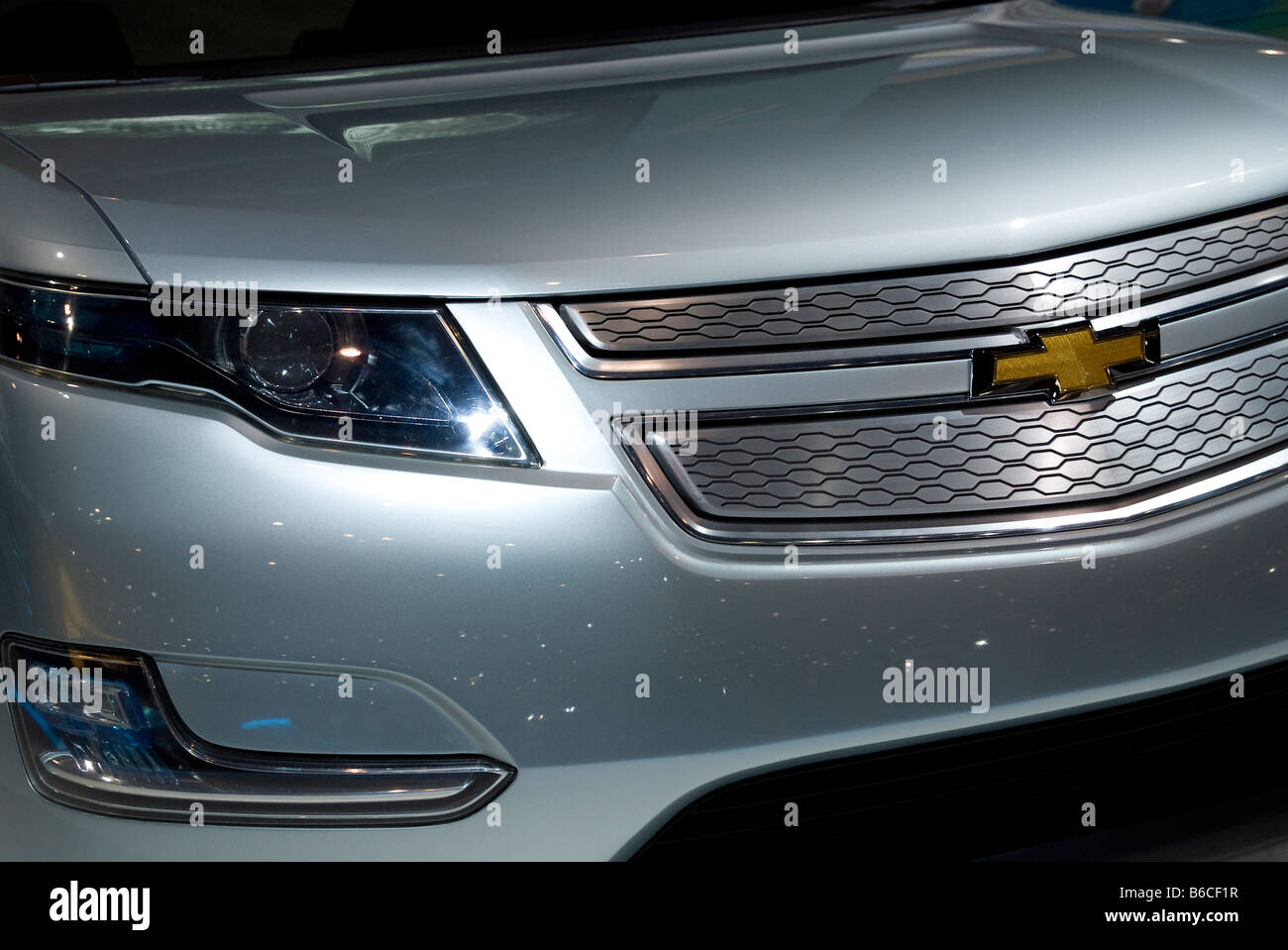 Dettaglio anteriore della Chevrolet Volt Foto Stock