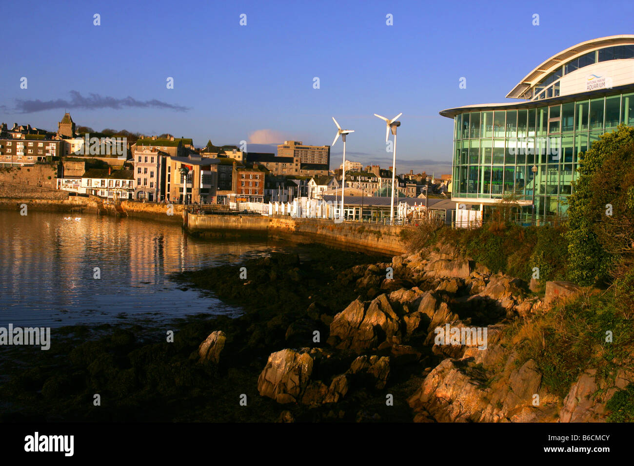 Il National Marine Aquarium del Barbican a Plymouth, Devon. Foto Stock