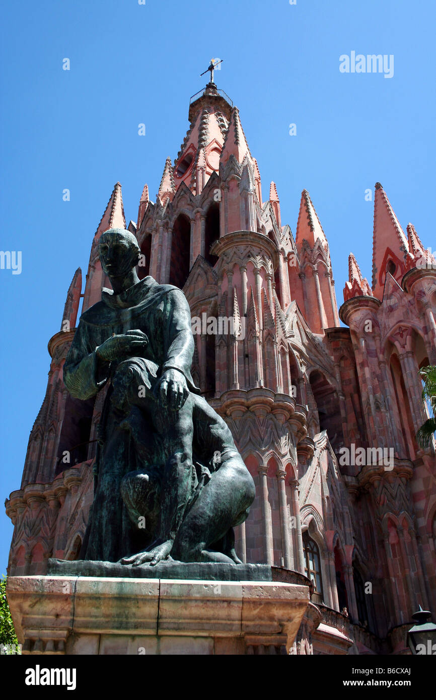 Chiesa di San Michele Arcangelo in San Miguel De Allende Messico Foto Stock