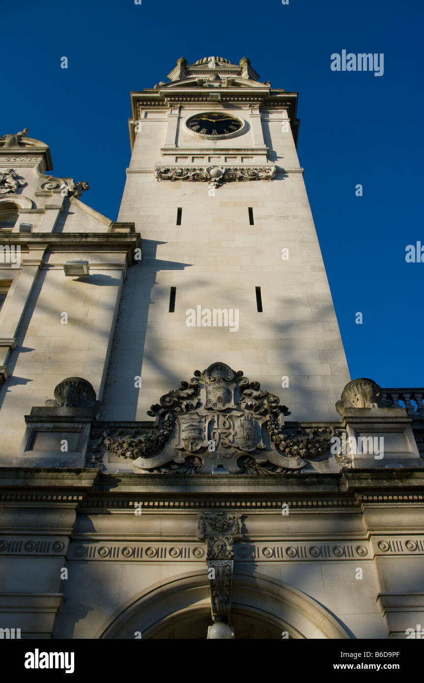 La Torre dell'orologio di Surrey County Hall Kingston Upon Thames Surrey Foto Stock