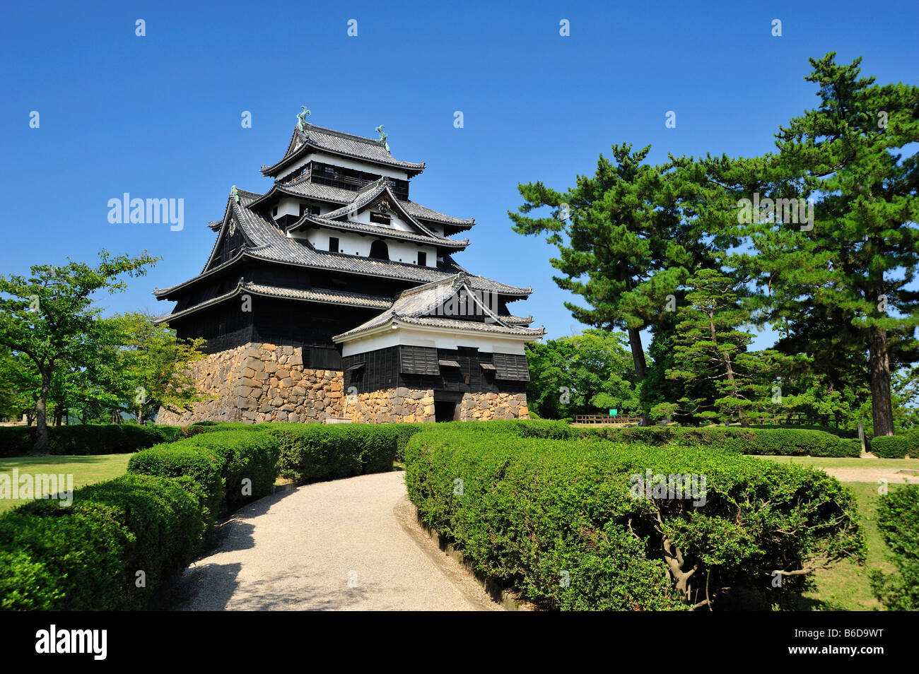 Matsue Castello, Matsue City, prefettura di Shimane, Honshu, Giappone Foto Stock