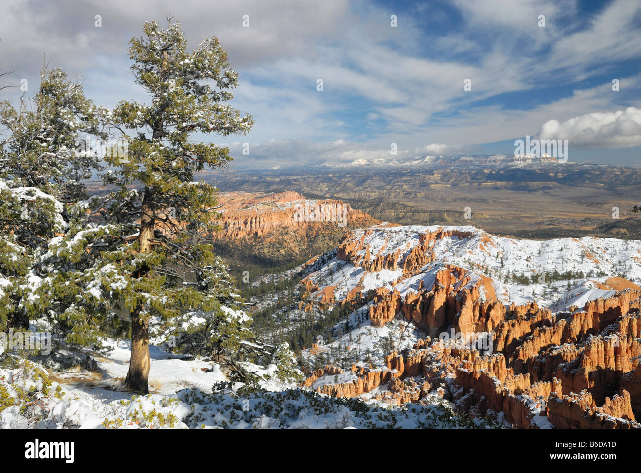 Inverno a Bryce Canyon Foto Stock
