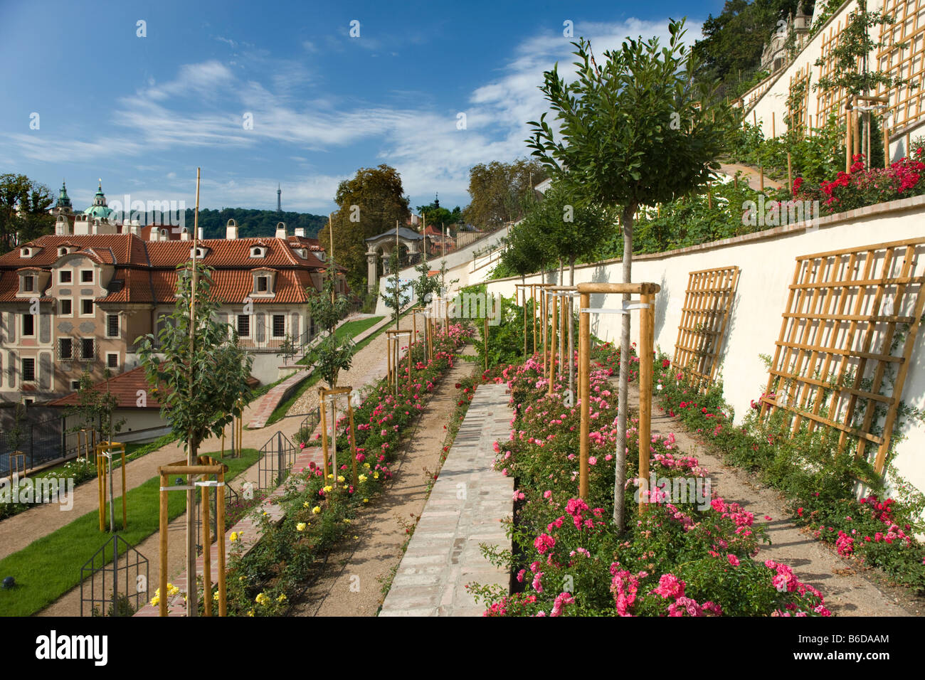 MALA STANA DA FURSTENBERG GIARDINO HRADCANY GIARDINI DEL CASTELLO DI PRAGA REPUBBLICA CECA Foto Stock