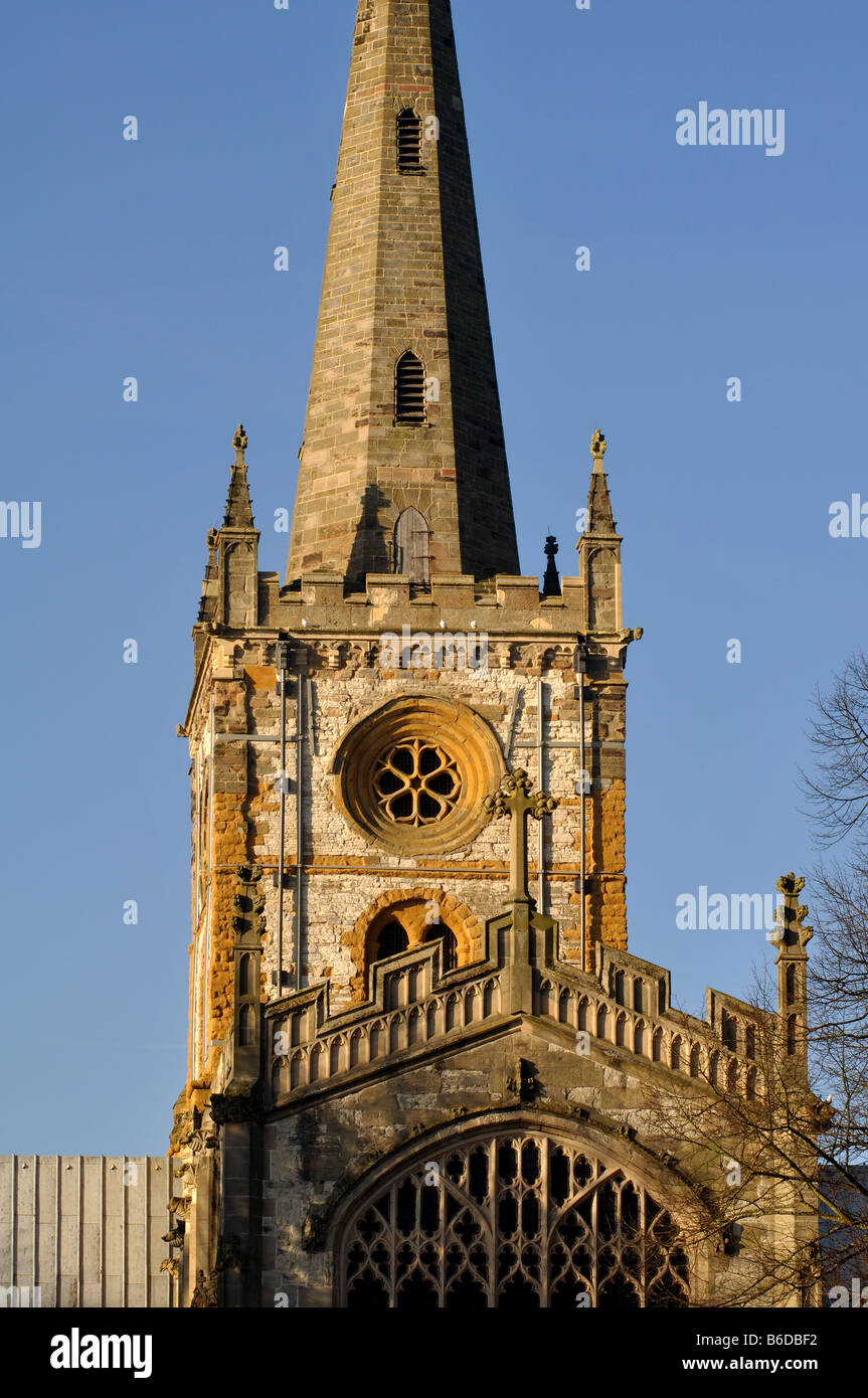 Chiesa della Santa Trinità, Stratford-upon-Avon, Warwickshire, Inghilterra, Regno Unito Foto Stock